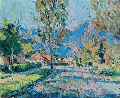 Impressionist artist Greg Carter utilizes thick brush strokes and ...